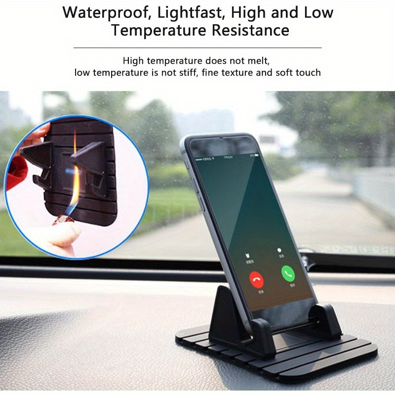 

Car Phone Mat - Non Slip Car Phone Holder Silicone Pad | Phone Holder Pad Mat Dashboard Anti Slip Stand Cell Phone Mount Dash Adjustable For Smartphone Gps Table Holder