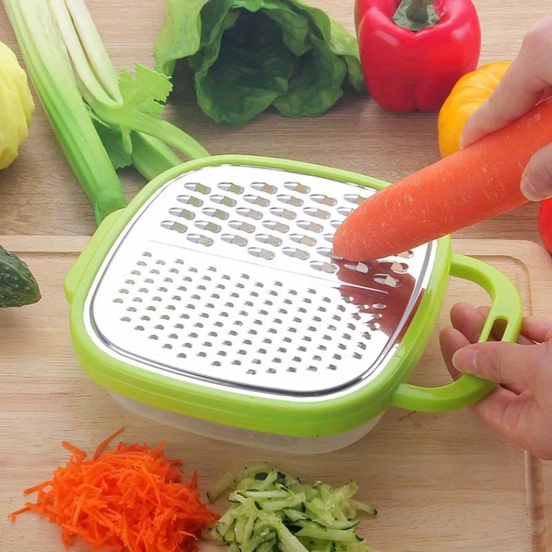 

1pc Multi-functional 3-in-1 Vegetable Chopper And Slicer, Manual Cheese Grater, Durable Carrot , Potato Grater, Kitchen Gadget For Restaurants, Food Trucks Eid Al-adha Mubarak