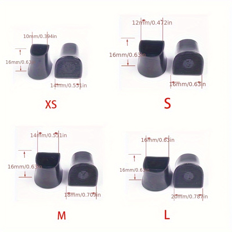4pairs cylinder heel caps for high heels noise reduction non slip high heel toe covers stiletto high heel protectors details 1
