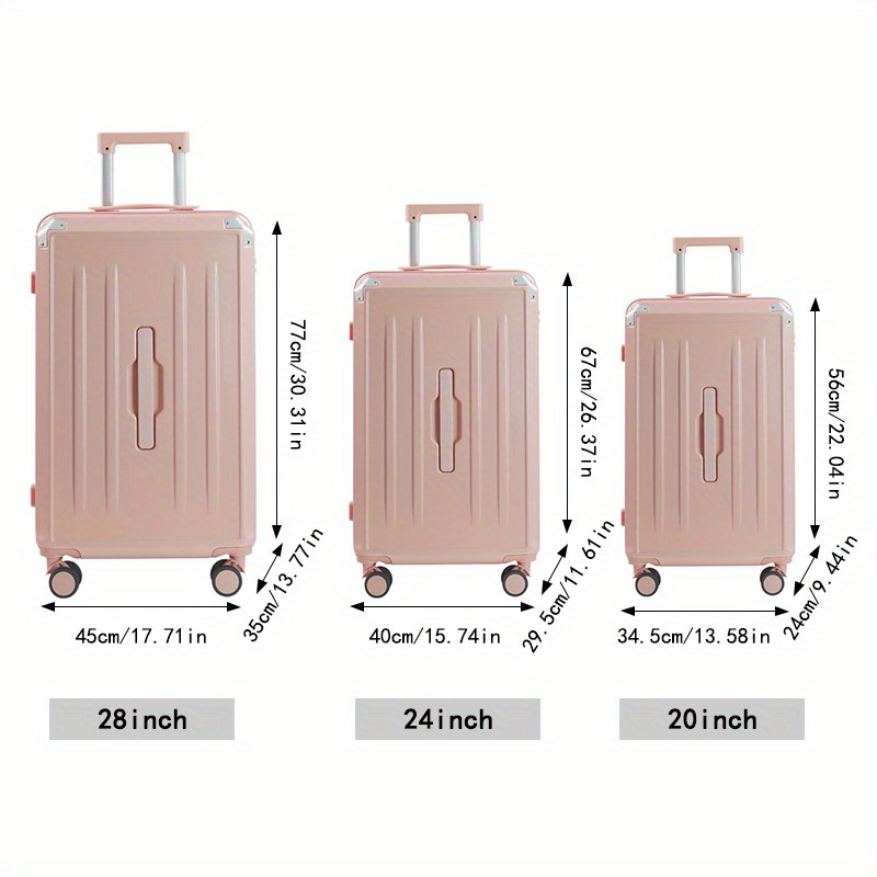 20 inch fashion suitcase size