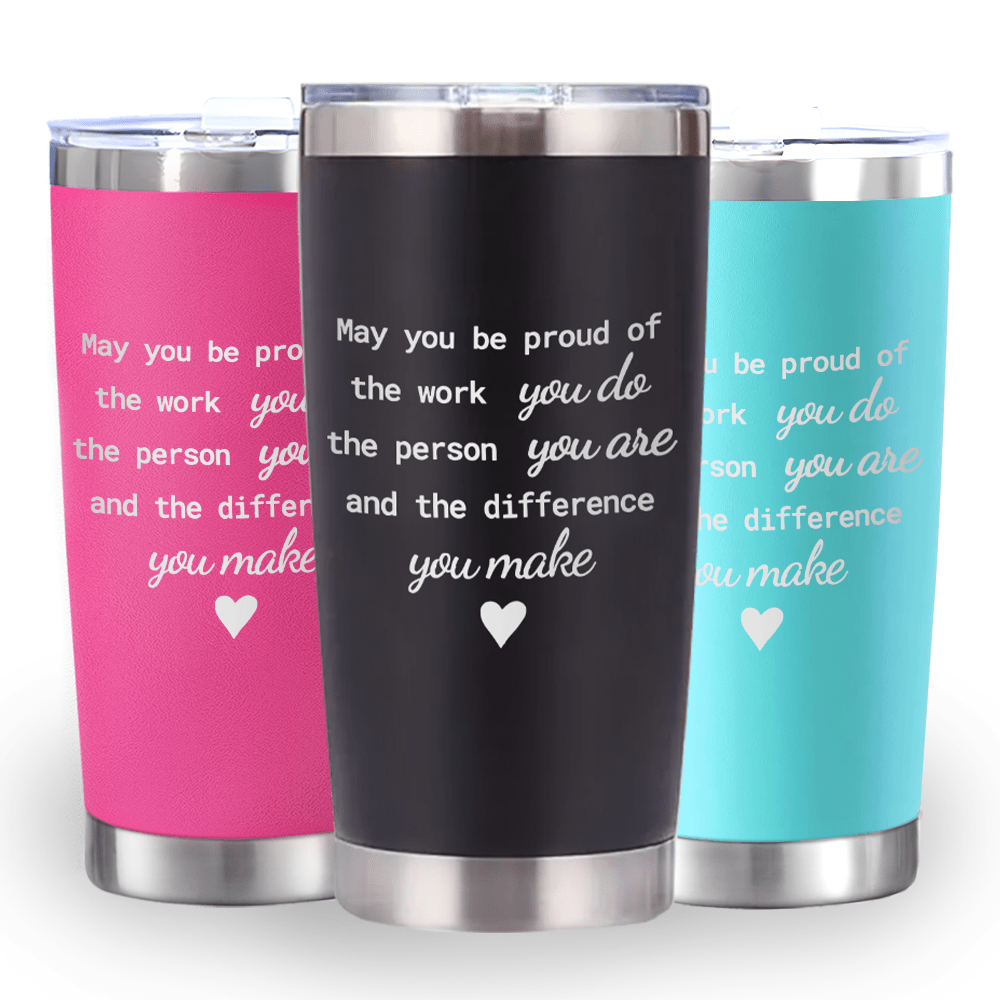 

1pc Gifts For Women - Thank You Gifts – 20oz Mug Coffee Tumbler " –cute Appreciation Gift Idea For Her, Caregiver Gifts, Farwell, Coworkers, Office, Best Friend Retirement For Hotel.