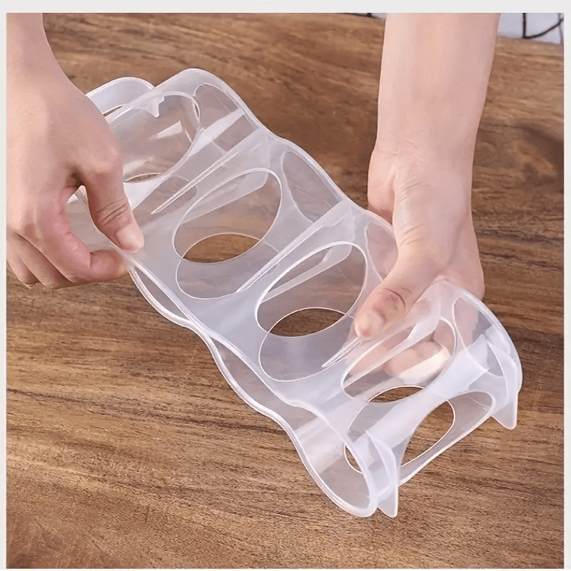 1pc storage box 4 grid clear plastic soda can storage box portable soda can organizer bins for kitchen countertops cabinets and refrigerator kitchen organizers and storage kitchen accessories details 0