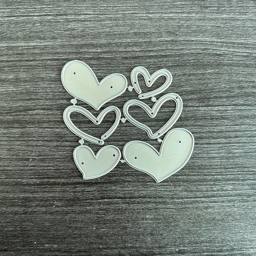 1pc 1-die Cutting Die & Stencil - Compatible For Diy Craft Embossing Template, Compatible For Card Making, Scrapbooking, Paper Crafts - Multi-shape Metal Mould Stencil (heart, Basic Shapes)