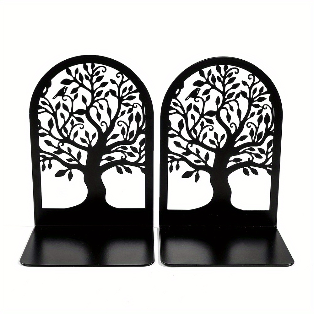 

Bulbasaur Tree Of Life Metal Bookends - Heavy Duty, Desk Organizer For Office & Home Decor