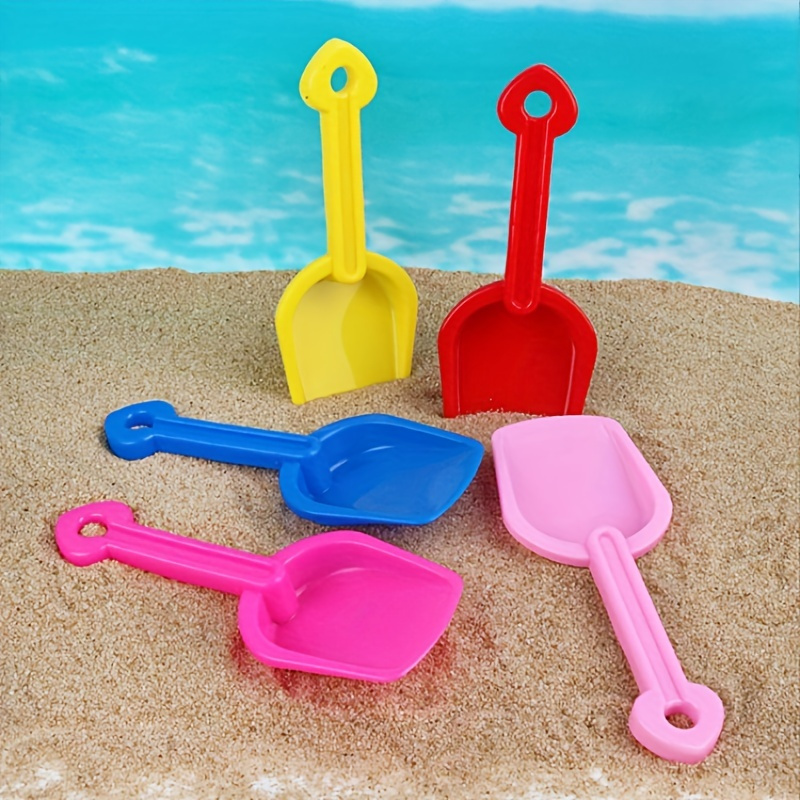 

10pcs Beach Toys, Plastic Small Shovels, Sand Pool Sand Digging Watercolor Stone Beach Shovel Tools