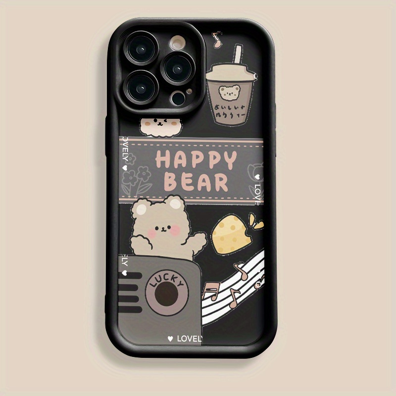

Silicone Phone Case, Redmi A1/a2 Lens Full Package, 12/11s/10a Cartoon Happy Bear, Redmi 10/11/12 Soft Protective Case, Redmi Note9/10pro Anti Fall 11pro New Redmi 9a/9/9i/9c