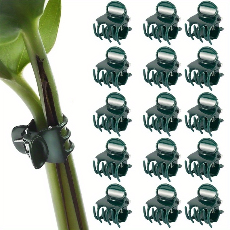 

20pcs, Plastic Garden Clip, Vine Support Bundle, Plant Clips, Phalaenopsis Graft Orchid Stem Clip, Gardening Tool, Grow Upright