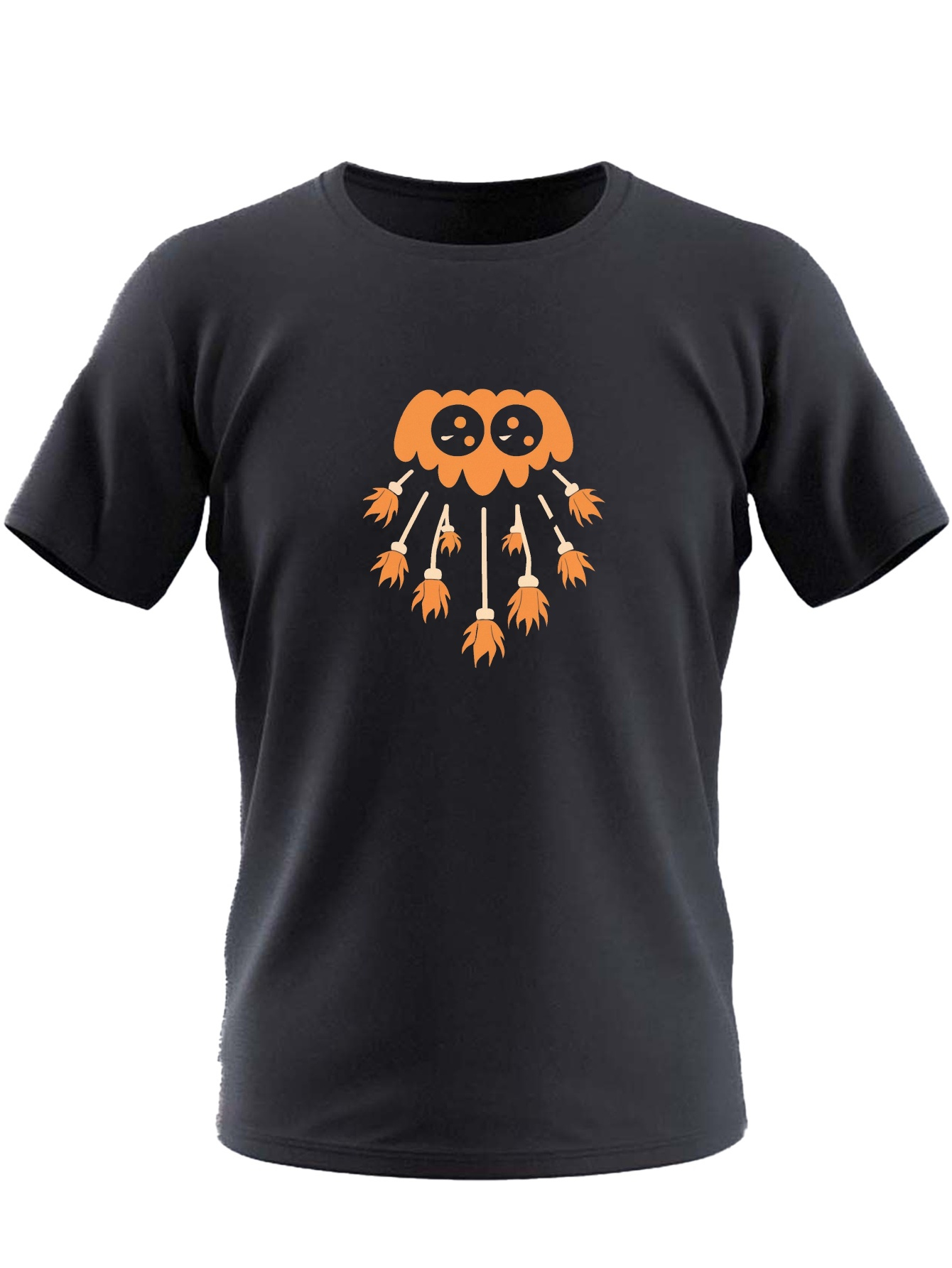camiseta casual halloween hombre poliéster antifácil cuello Temu