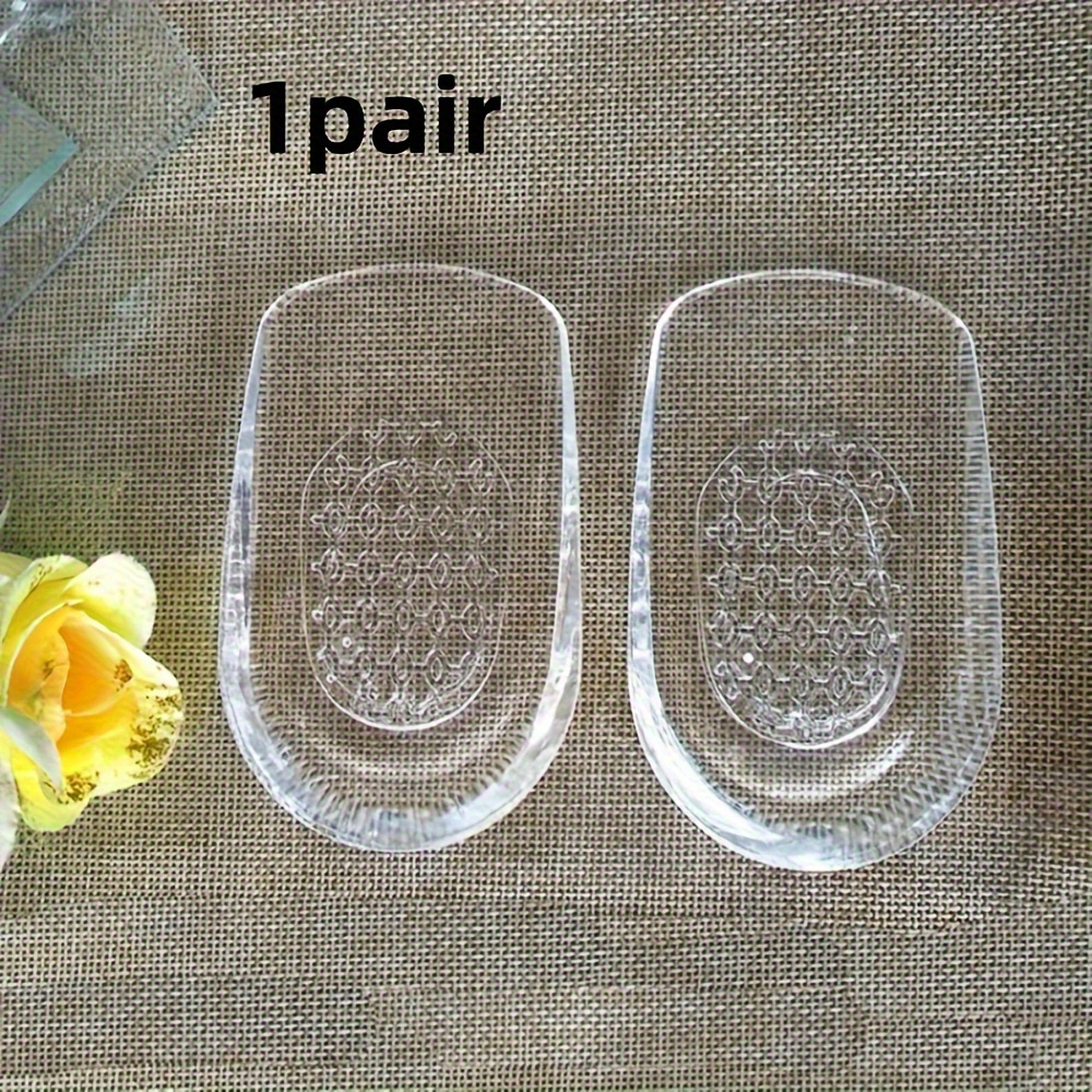 Image of 1pair Absorbing Heel Pads, Massage & Foot, Height-increasing, Anti, Anti- Insoles
