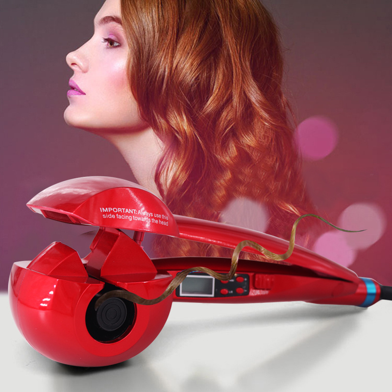 

Automatic Rotating Ceramic Hair Curler Styling Tool Lcd Display Automatic Hair Curler