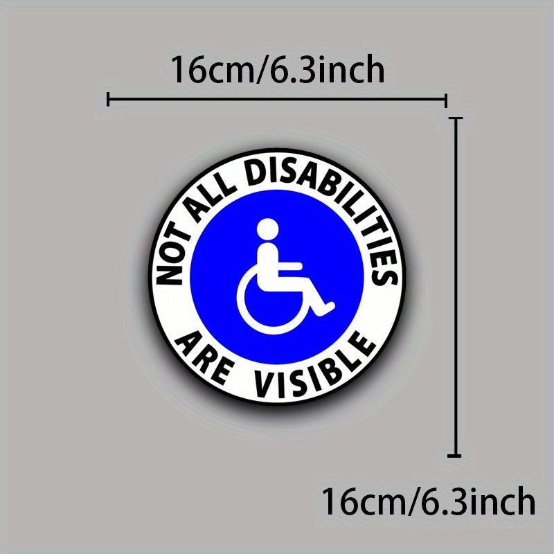 TEMU Not All Disabilities Are Disability Stickers Car Vinyl Stickers With This Sticker Not All Disabilities Are A Powerful Reminder Of Invisible Disabilities