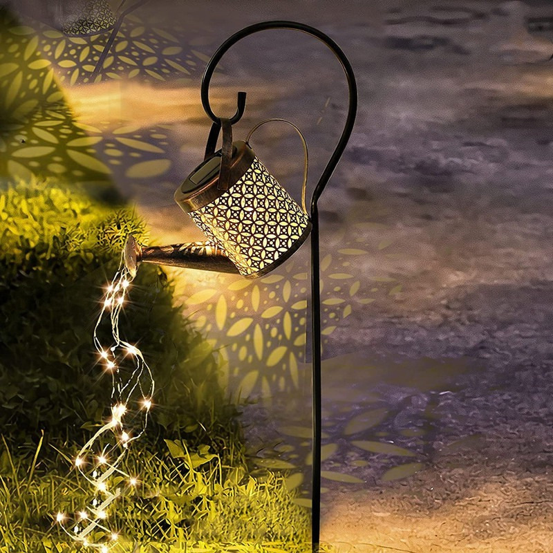 

1pc Solar Spray Lamp, Outdoor Pendant Lamp, Garden Decoration, Outdoor Solar Garden Decoration, Old-fashioned Metal Solar Garden Lamp, Lawn, Passage, Terrace, Outdoor Halloween Decorative Lamp