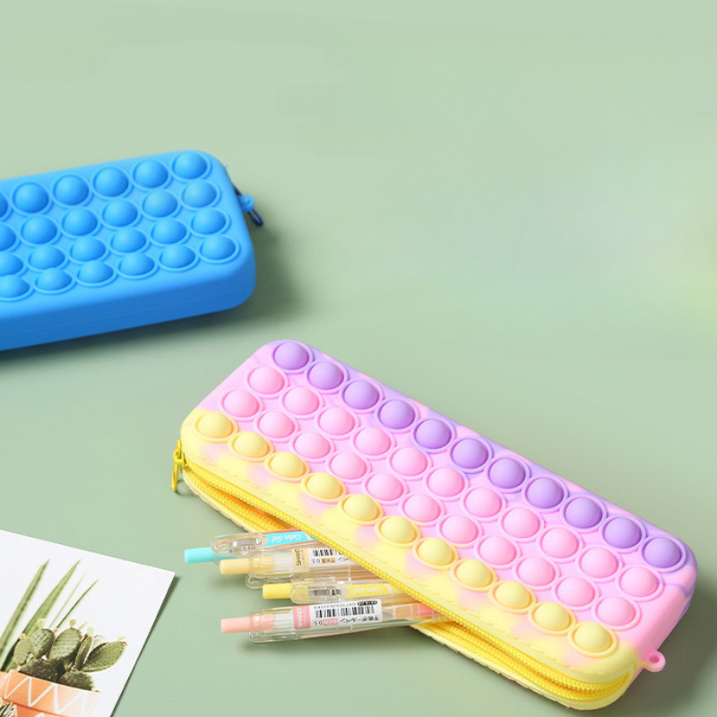 

Bubble Music Silicone Pencil Case For Pupils Pencil Case