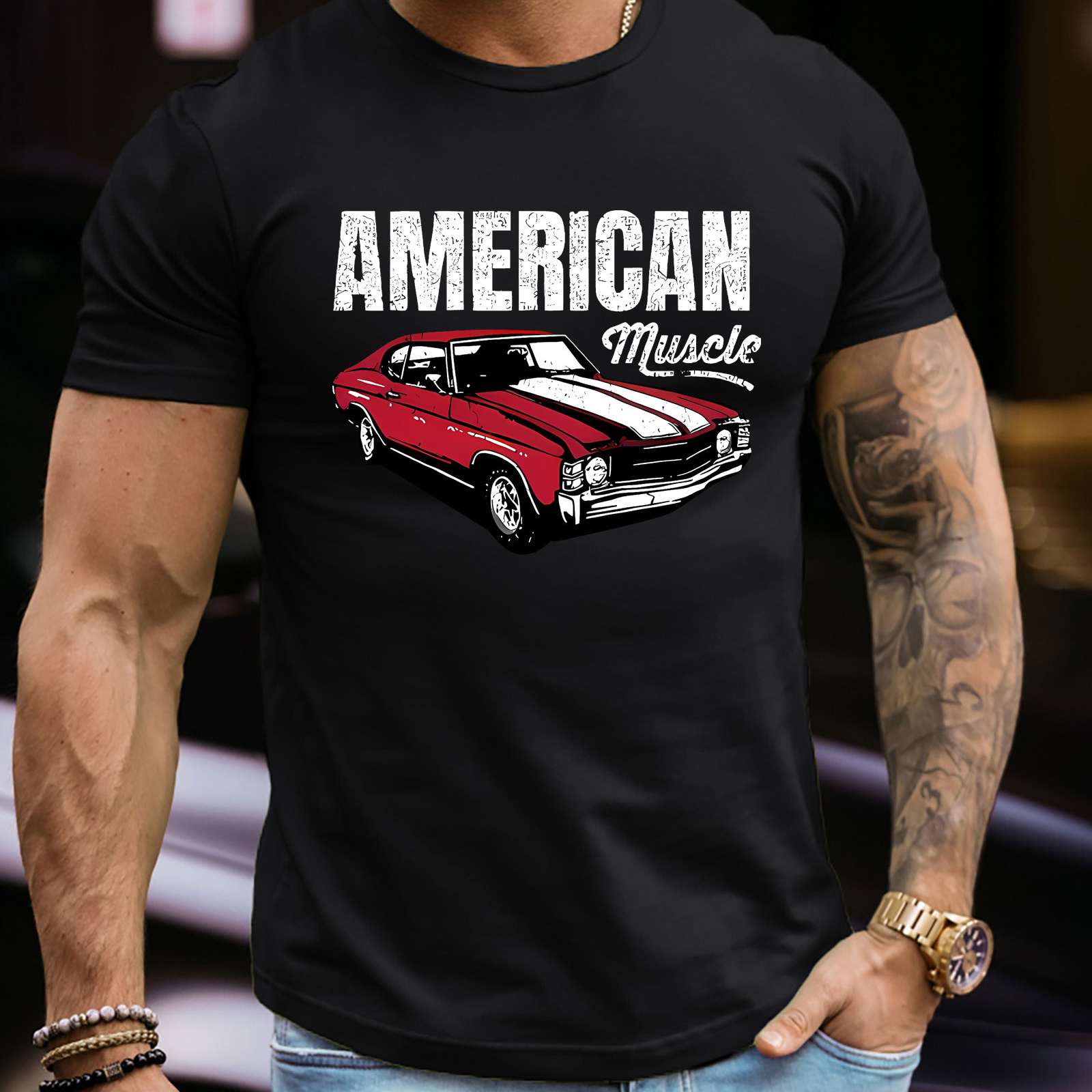 

Plus Size Cool Racing Car Print Men's Simple Style Round Neck Short Sleeve Tee Fashion Regular Fit T-shirt Top For Spring Summer Holiday Daily Commute Dates