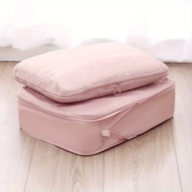 

1pc Compression Packing Cube, Portable Luggage Storage Bag For Travel, Suitcase Clothes Organizer, Space-saving Drawer Case