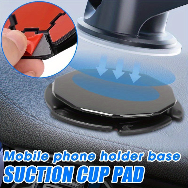 

1pc Car Instrument Panel Installation Pad Suction Cup Type Phone Holder Adhesive Accessory