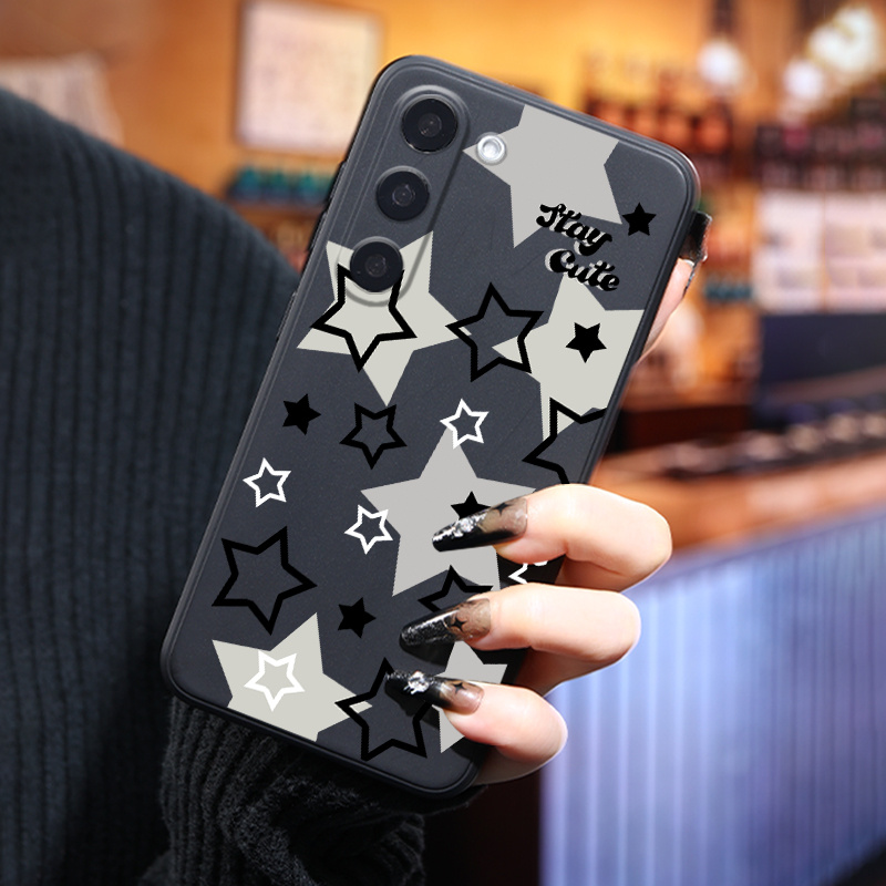 luxury silicone transparent star phone case Temu Morocco - Main Image