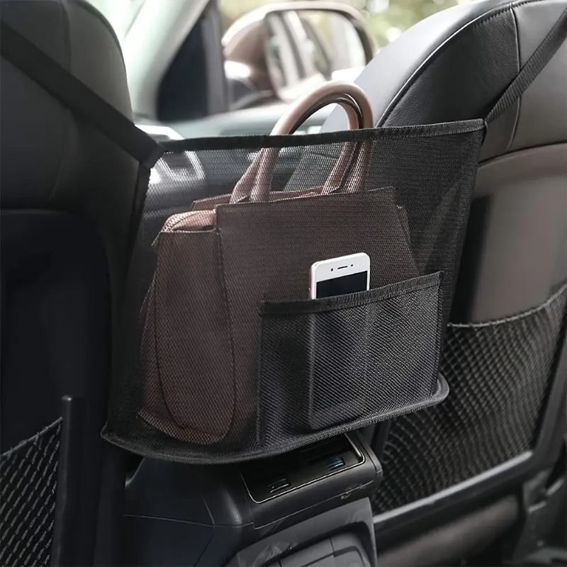 

Sac de rangement suspendu pour voiture, double couche, multifonctionnel, pour siège arrière.