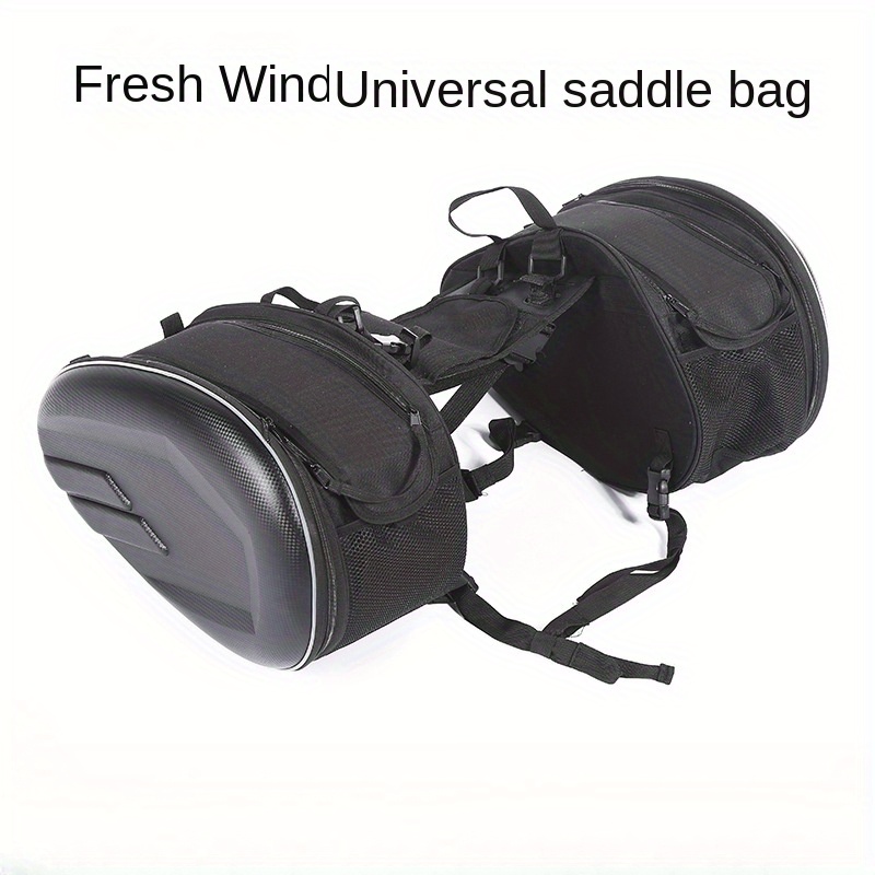 

Large Capacity Motorcycle Side Packs - Waterproof Helmet Storage - Motorcycle Panniers - Removable Straps - Oxford Fabric