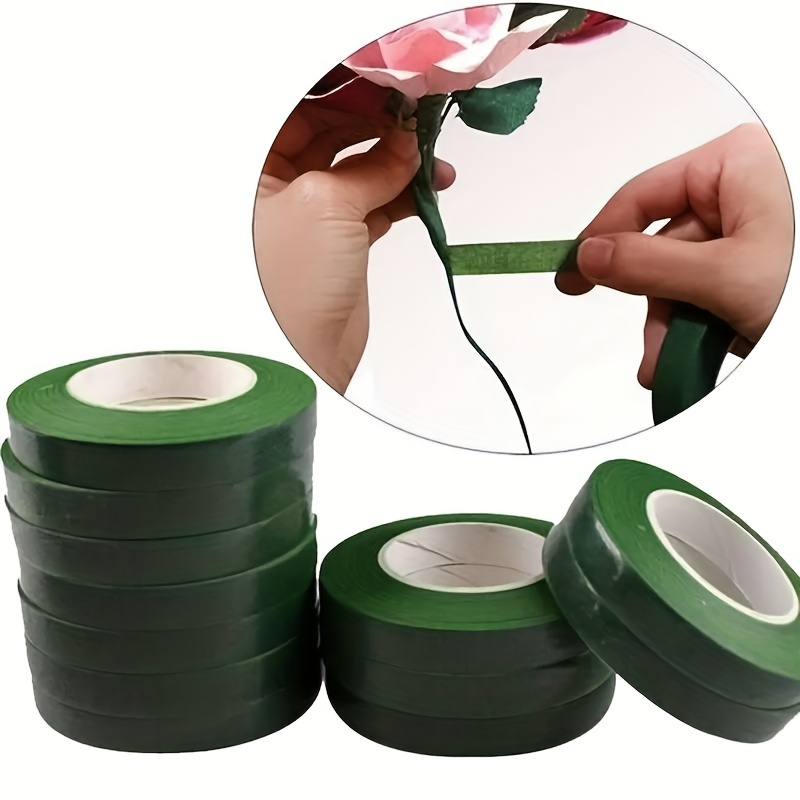 

5pcs Floral Tape, Self-adhesive Paper, Crafting Tape For Flower Arrangements And Bouquet Stem Wrapping