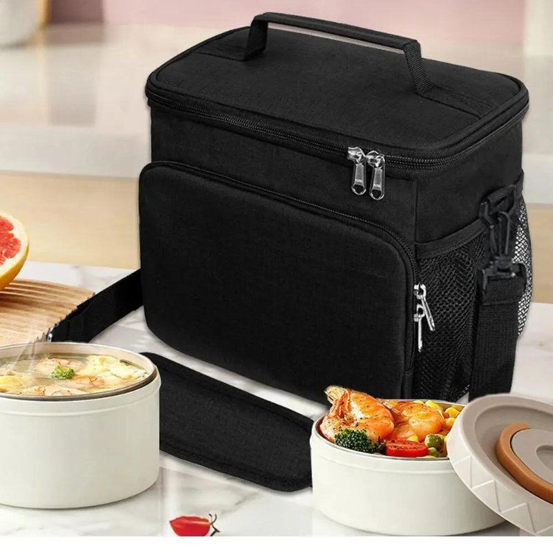 

1pc, Insulated Lunch Bag, Large Lunch Bags For Women Men, Reusable Lunch Bag With Adjustable Shoulder Strap