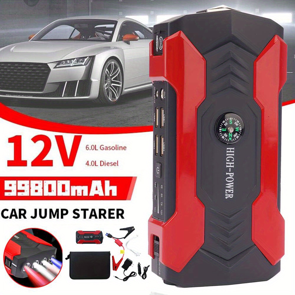 

Portable 99800mah Car Jump Booster Jumper Bank Battery Charger, Without Battery