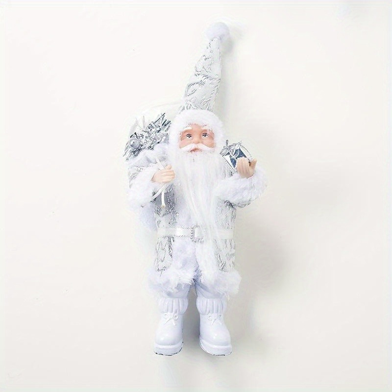 TEMU 1pc Adorno de Árbol de Navidad Figura Adorable de Santa Claus Decoración Festiva de Santa Claus Muñeco de Santa Claus para Fiestas Navideñas