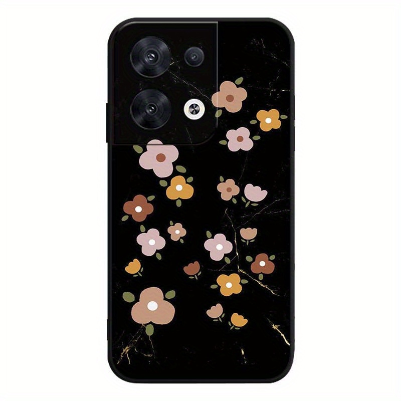 TEMU Colorful Small Flowers Patterns Phone Case For Oppo Find A8 A31 A52 A72 A92 A91 A93 A74 A54 A73 A53 A55 A53s A56 A55s A94 A32 A15 A15s A35 A95