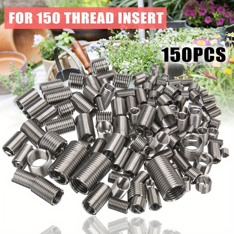 

150pcs, Steel Thread Kit M3 M4 M5 M6 M8 Rivet Nut Kit