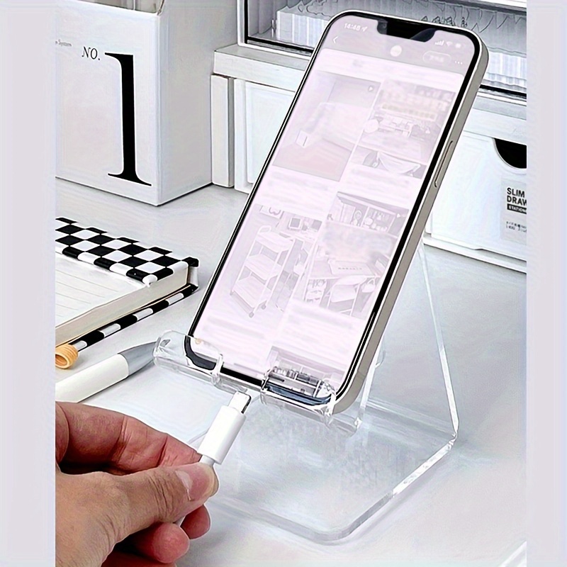 acrylic multi functional mobile phone stand adjustable desk Temu