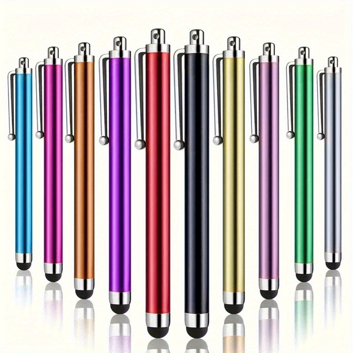 

10pcs High Precision Universal Stylus Pens For Touch Screens, Compatible With Ipad Air 2, For /samsung Galaxy, And Other Capacitive Devices - No Battery Or Electronics Required