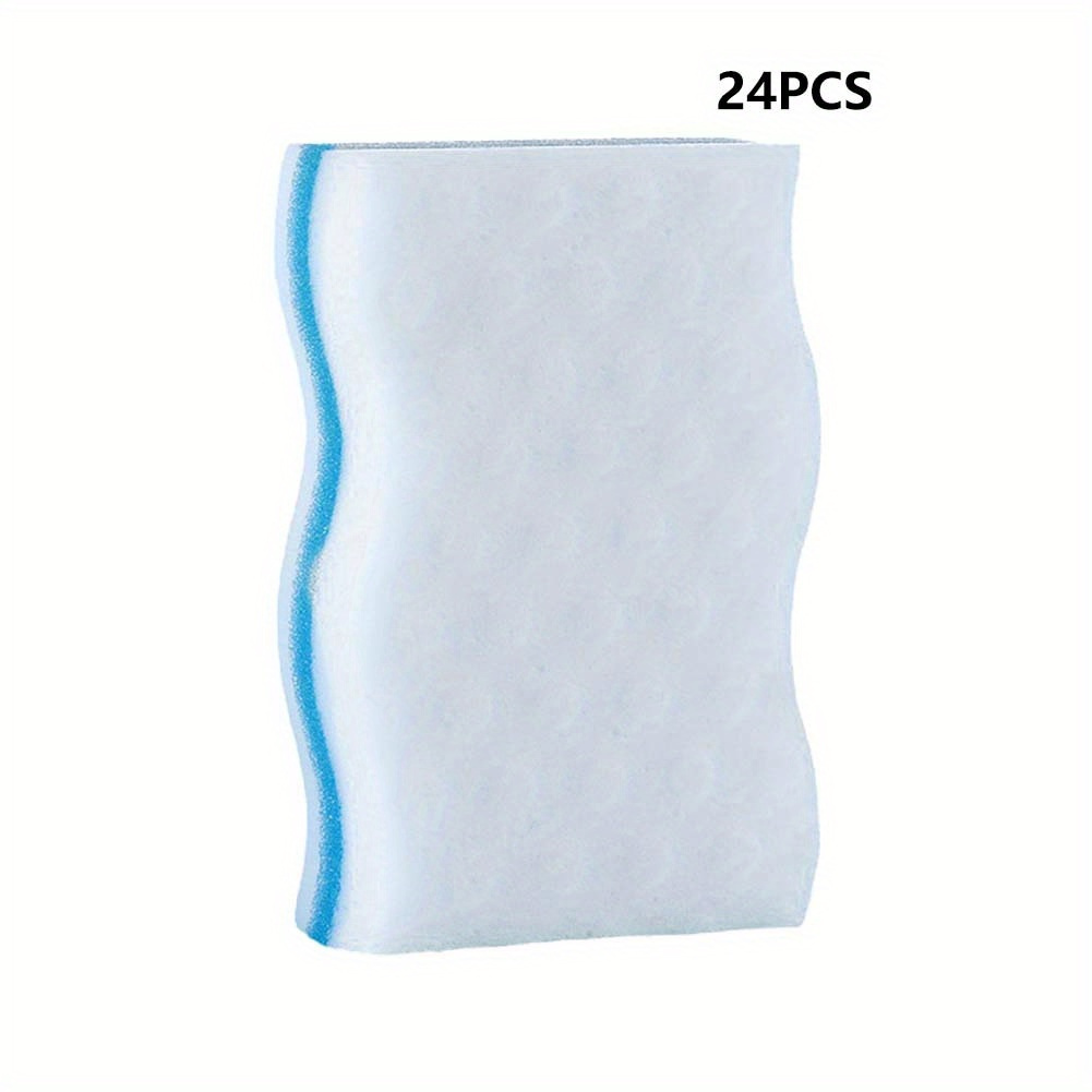 24pcs Multi-surface Cleaning Sponges - For Kitchen, Bathroom, Floor, Wall & Window Cleaning - Durable Sponge Material