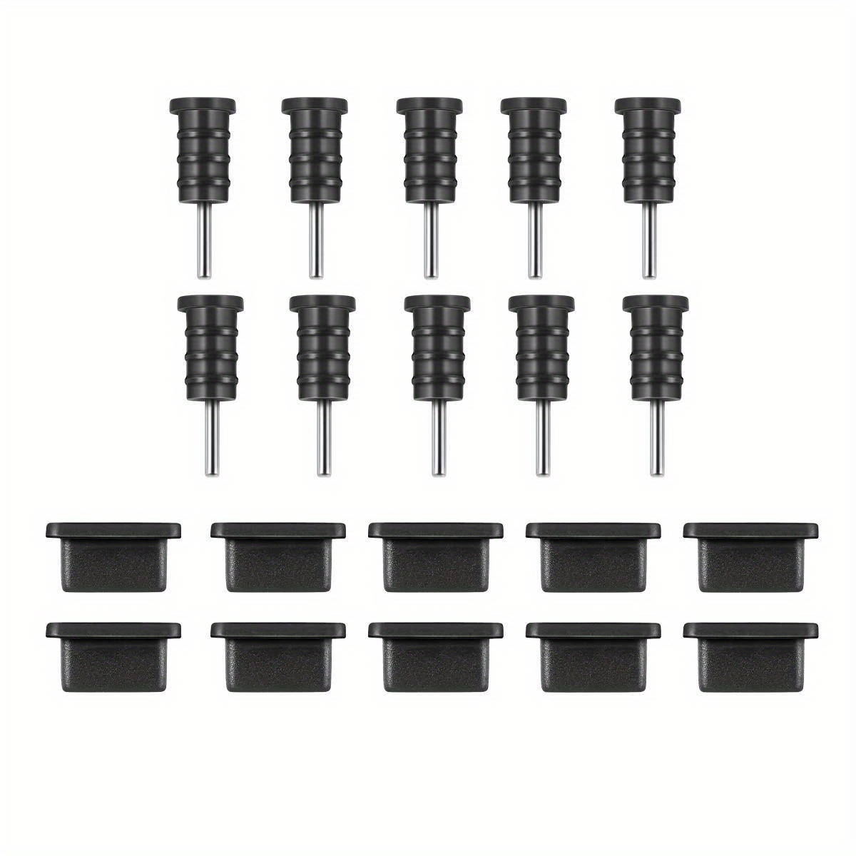 10set Dust Plug Anti Usb Headphone Phone Silicone Port Jack Earphone Cap Charging Type C Protective Covers Mobile Socket For Xiaomi