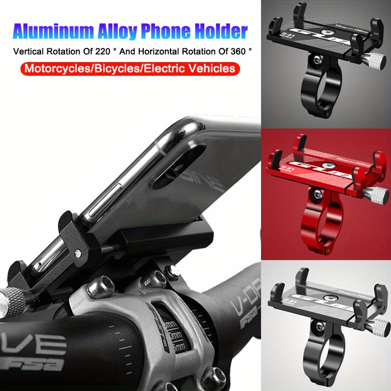 

Aluminum Alloy Motorcycle Phone Stand Width Adjustable Electric Motorcycle Phone Holder Motorcycle Accessories