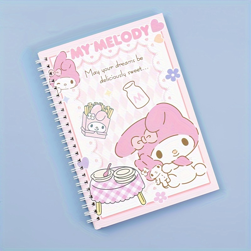 

1pc Coil-bound Notebook My Melody Cinnamoroll Pompompurin Diary Book Stationery Office Supplies