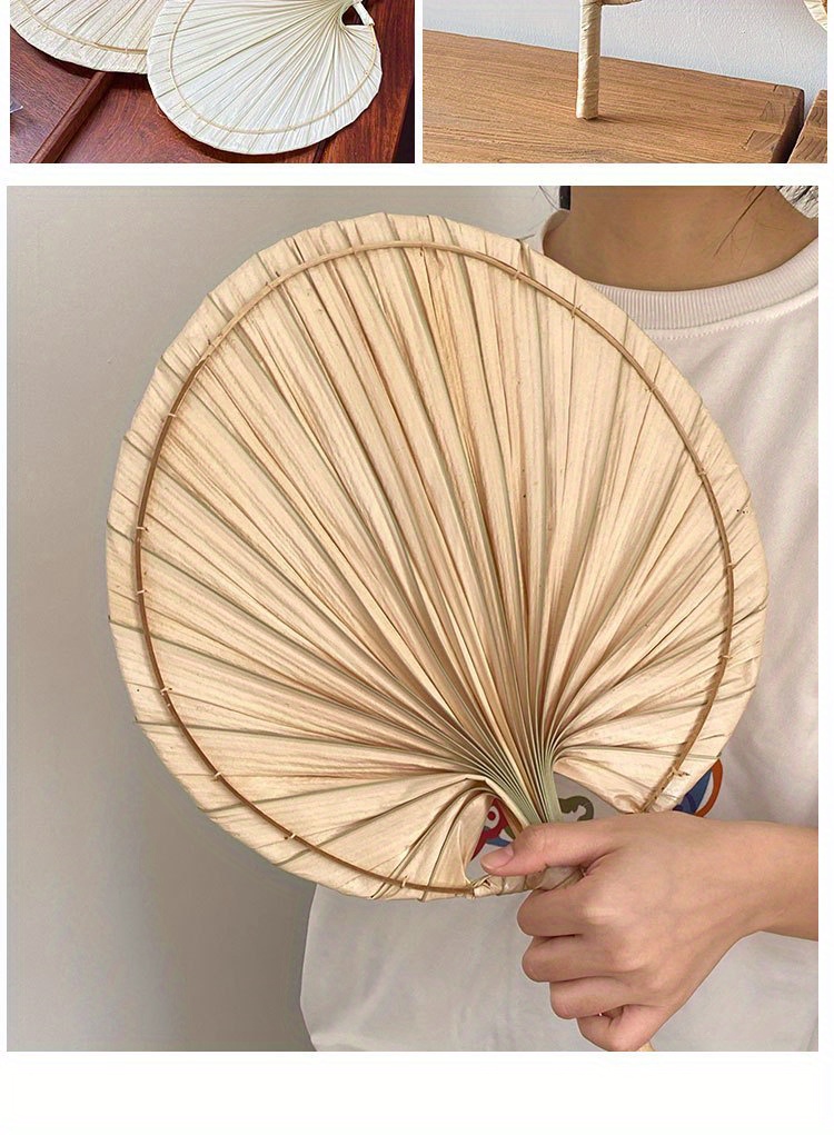 Island Vibes, Handcrafted Palm Leaf Fan - Durable, High-Quality Woven Wall Decor for Summer Beach & Home details 0