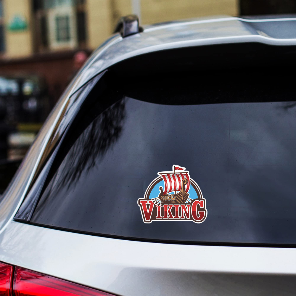 Viking Huge Ship Car Stickers For Laptop Water Bottle Car Truck Van Suv