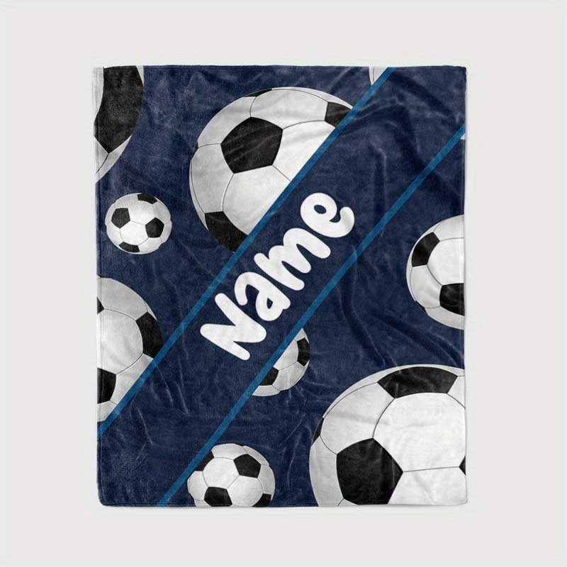 

Name Customized Football Blanket Do Company Gift Soft Nap Blanket 4 Seasons Office Chair Blanket