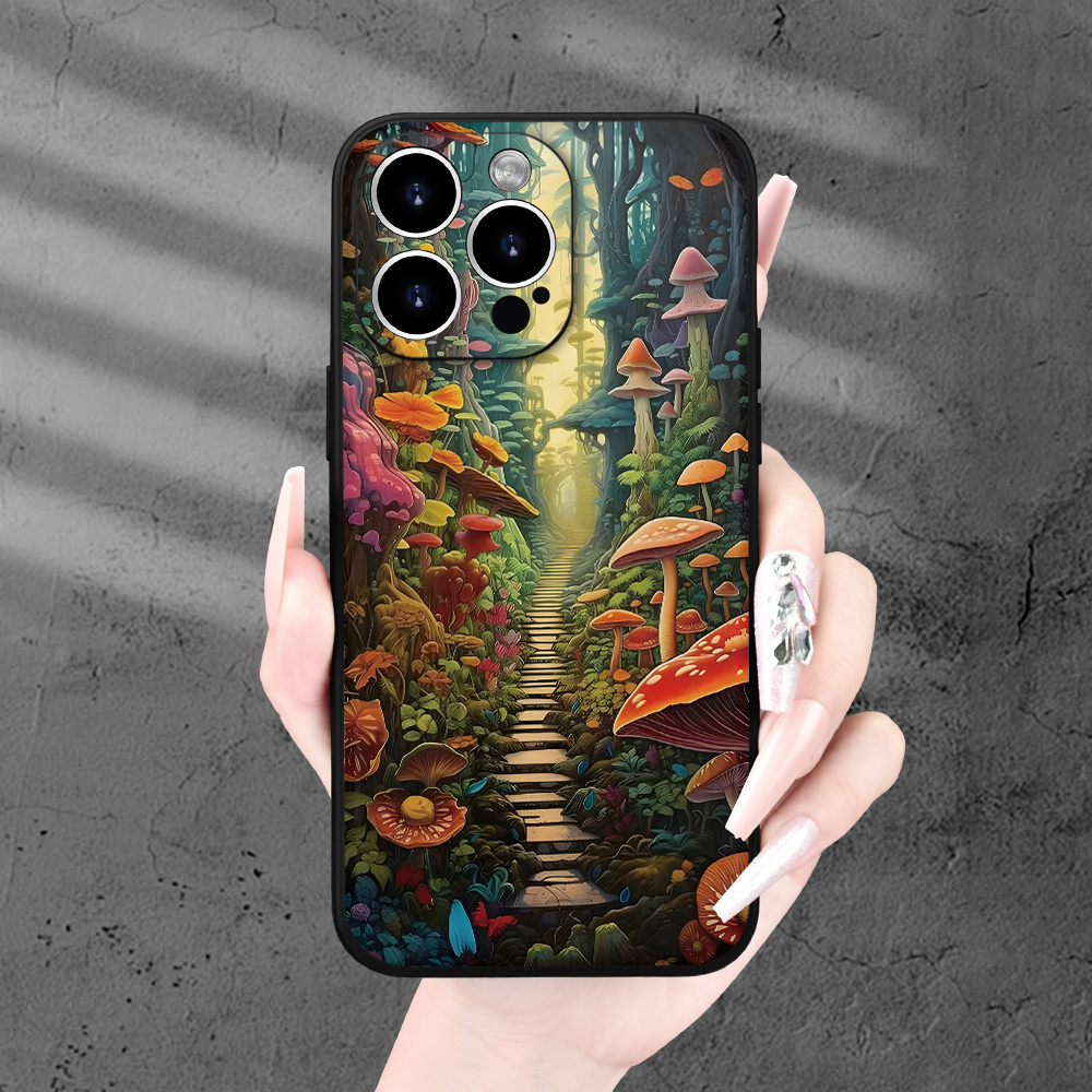 

Cool Dream Mushroom Pathway Printed Phone Case For 15 14 13 12 11 Xs Xr X 7 8 Plus Pro Max Mini