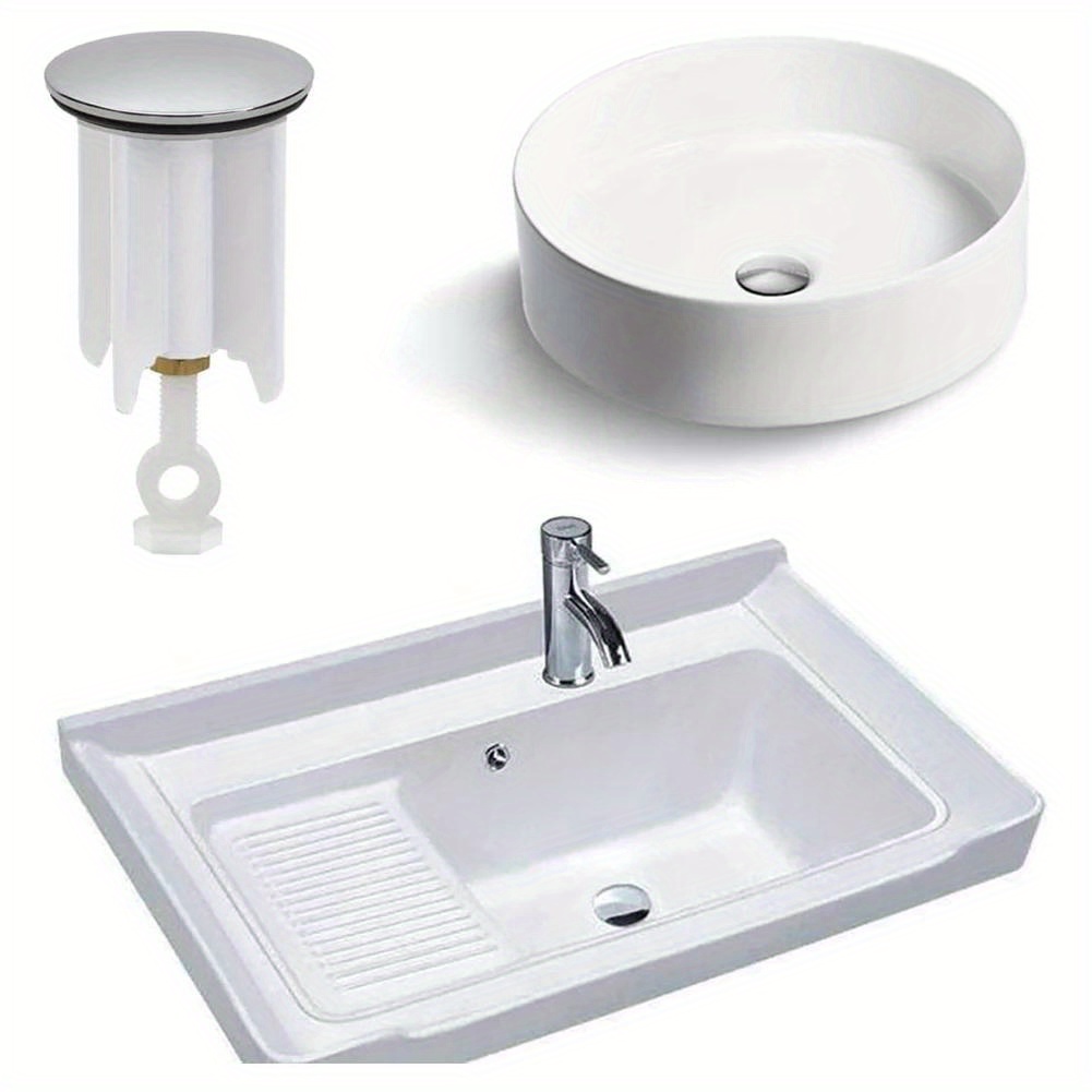 

1pc Sink Plug, Sink Drain Stopper, Bathroom Sink Pop-up Drain Plug, Bathroom Accessories