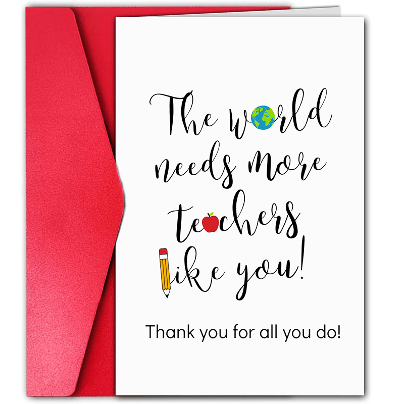 

1pc, Teacher Appreciation Card, Teacher Thank You Sign, Small Business Supplies, Thank You Cards, Birthday Gift, Cards, Unusual Items, Gift Cards