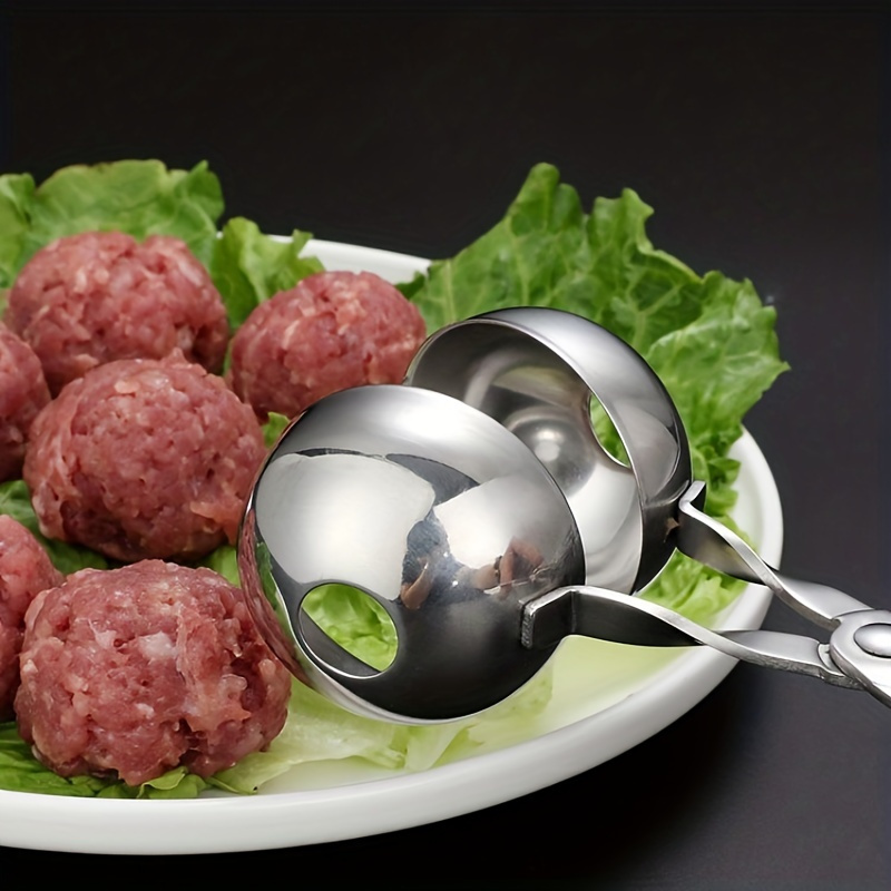 1pc non stick meatball maker stainless steel meatball scoop with long handle ideal for restaurants kitchenware tableware Product details 7