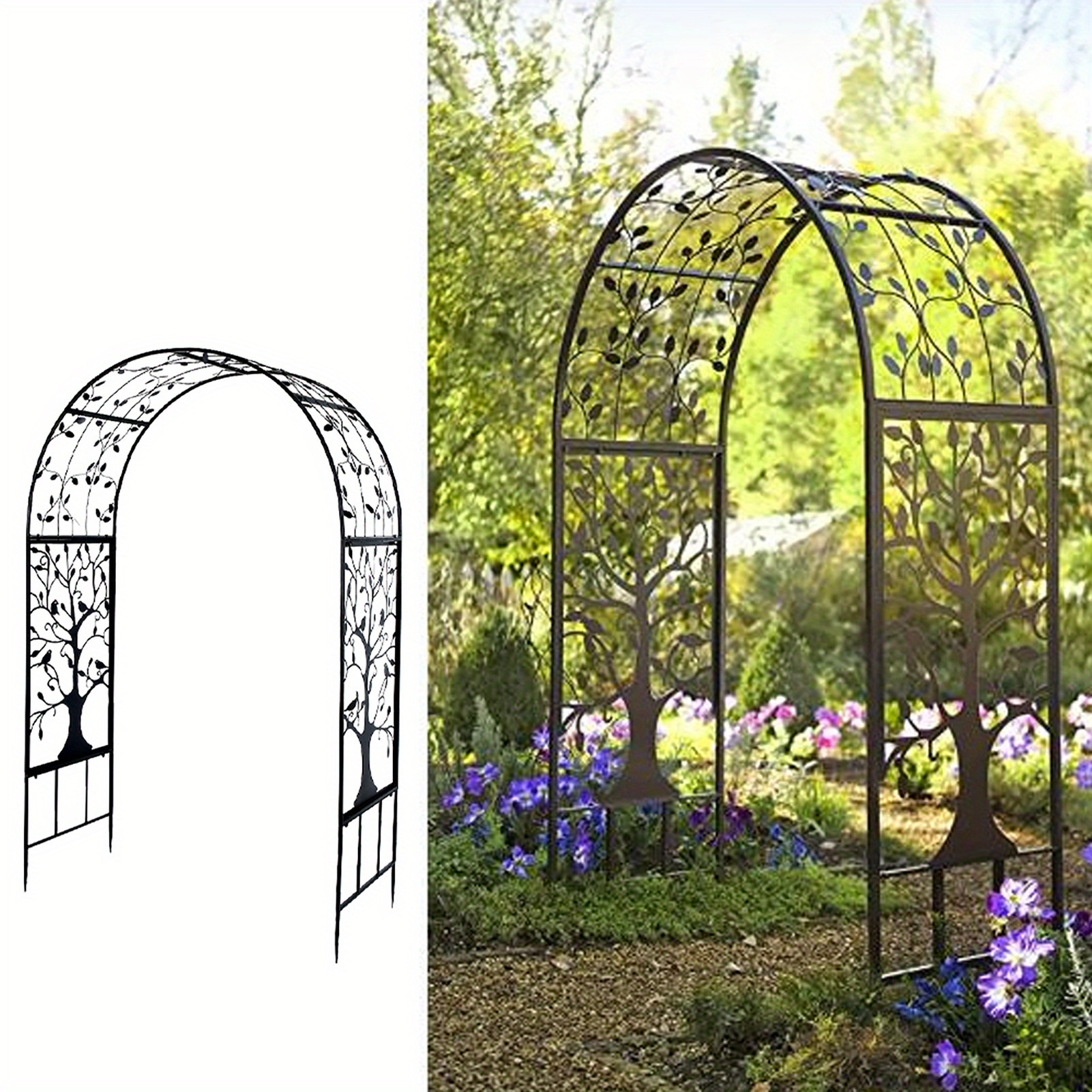 

Outdoor Garden Arch Plant Climbing Rack Trellis For Party Wedding Decoration