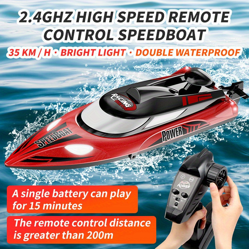 Hj808 Rc Boat 2.4ghz 25km/h High-speed Remote Control Racing Ship, Water  Speed Boat Children Model Toy - Toys & Games - Temu