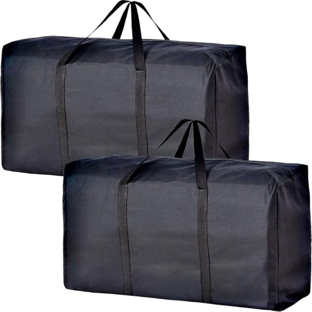 

4pcs Large Moving Bags Set, Moving Bag With Strong Zippers & Carrying Handles, Storage Tote Bag For Travel Outdoor Activities, Ideal Travel Essentials
