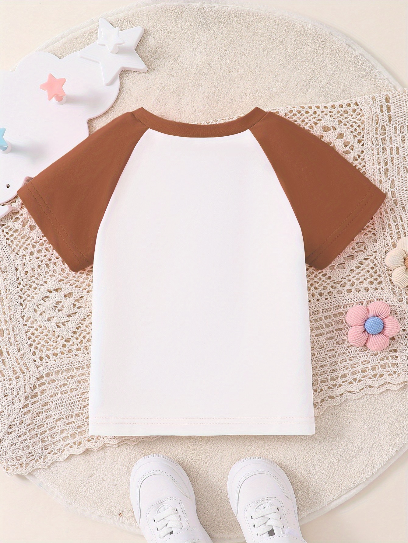 Letters And White Anime Rabbit Graphic Print, Baby Girls' Casual ...