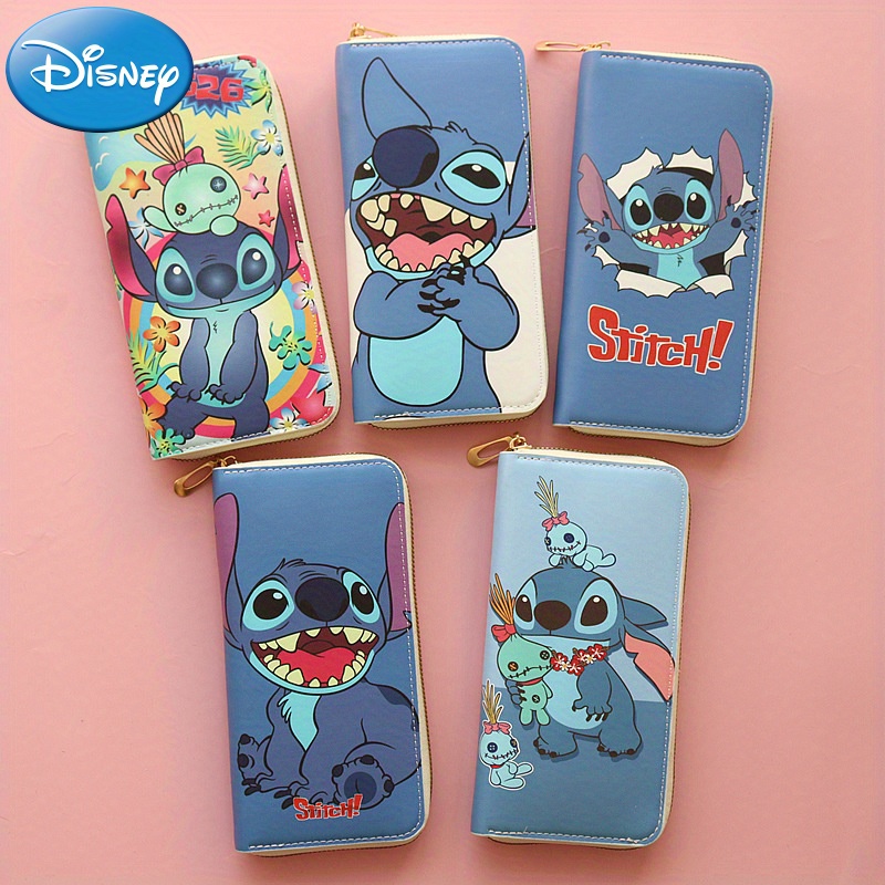 

Stitch Long Wallet, Cartoon Anime Mobile Phone Bag, Kawaii Cute Clutch Coin Purse Credit Card Holder