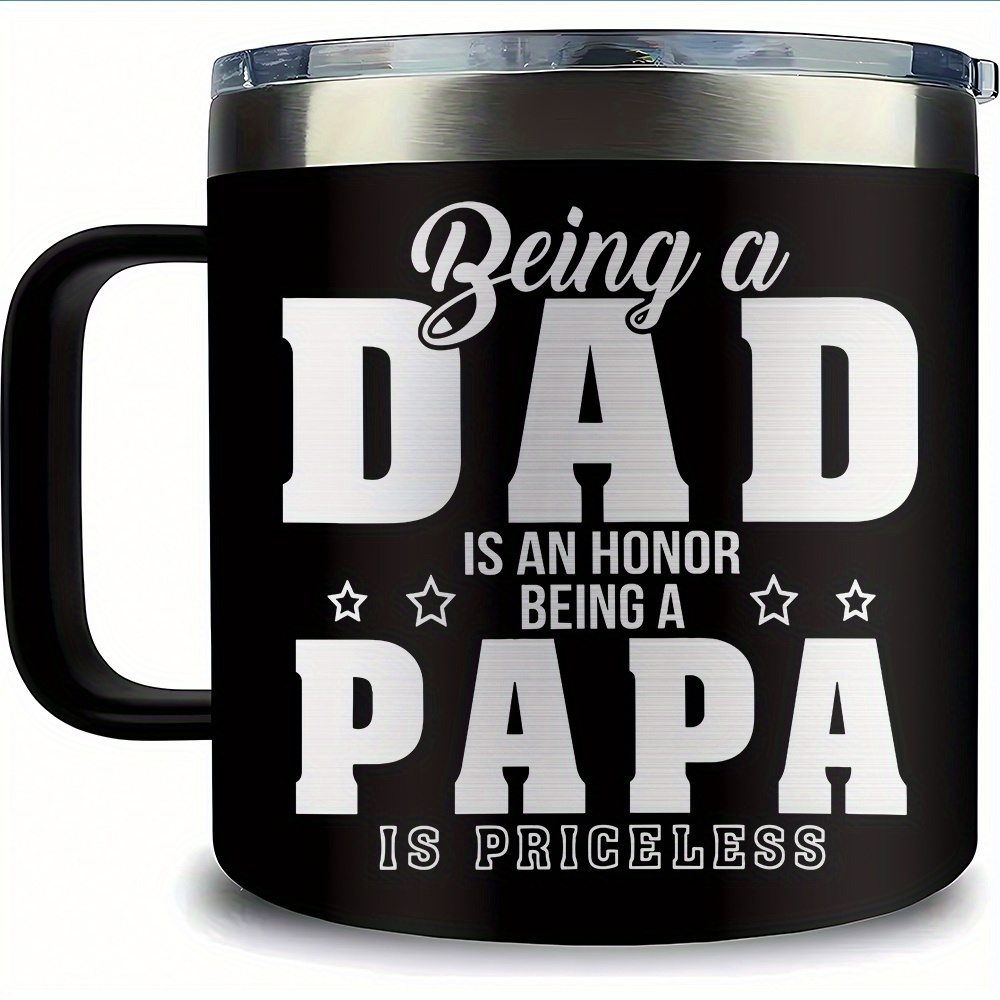 

1pc, Papa Coffee Cup, Father's Day Gifts For Dad, Papa From Daughter Son, Papa Gifts, Dad Gifts From Daughter Son, Presents For Dad, Dad Birthday Gift, Gifts For Grandpa, Papa Mug, For Hotel