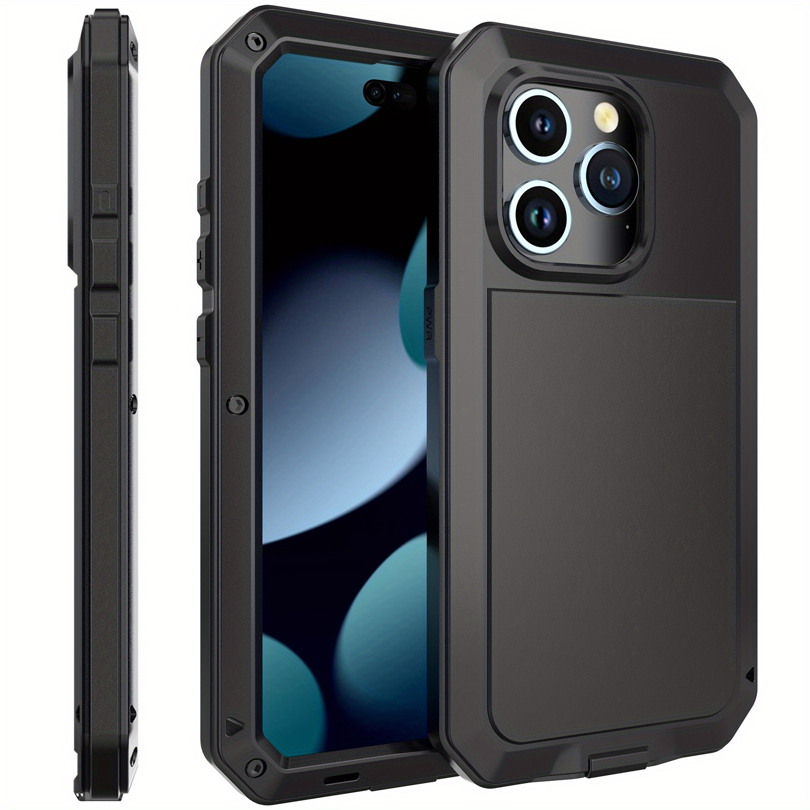 E-shop Handyhülle für iPhone 17 16e 16 15 14 13 12 11 Pro Max 13 Mini XR XS Max SE 2020 SE 2022 iPhone 7 8 17 Air, Metallhülle +