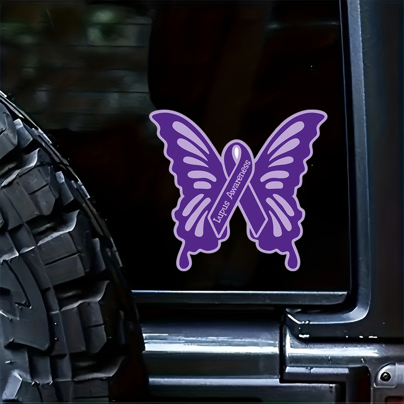 

Smart Awareness Butterfly Car Stickers For Laptop Water Bottle Car Truck Van Suv Motorcycle Vehicle Paint Window Decals Auto Accessories